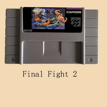 

Final Fight 2 16 bit Big Gray Game Card For NTSC Game Player Drop Shipping
