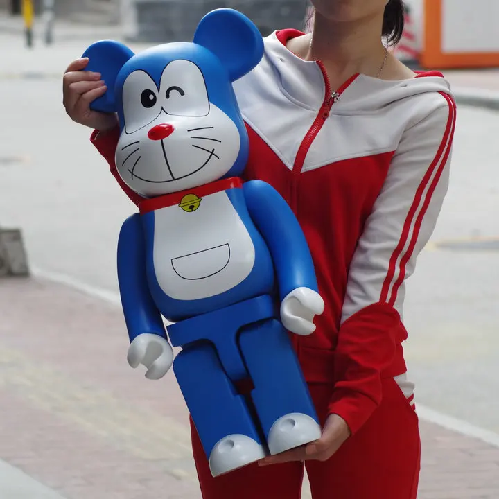 100% Set Bearbrick New * Medicom Toy Doraemon 50th Anniversary BE@RBRICK 400% 