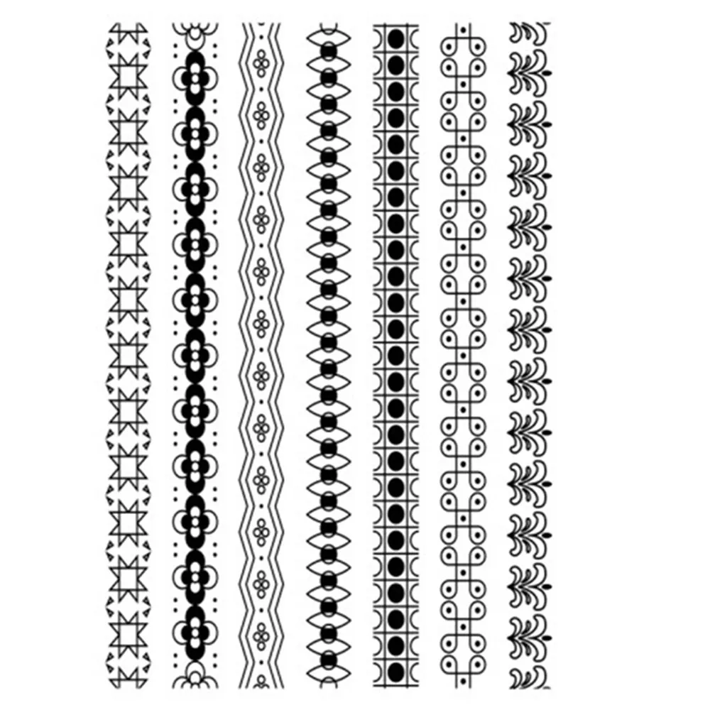 

Floral leaves Dots Borders Rubber Clear Stamp/Seal for DIY Scrapbook/Photo Album Decorative Card Making Clear Stamps