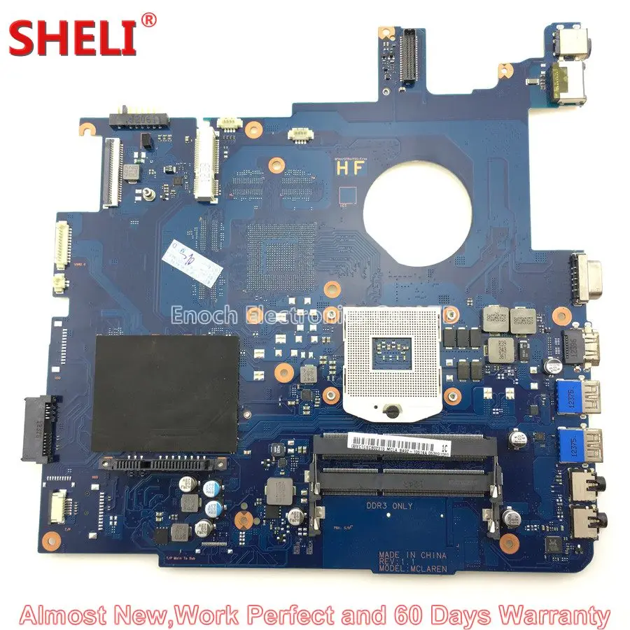 

SHELI BA92-10614A BA92-10614B Laptop Motherboard For Samsung 550P5C NP550P5C MCLAREN BA41-01900A DDR3 Main Board System Board