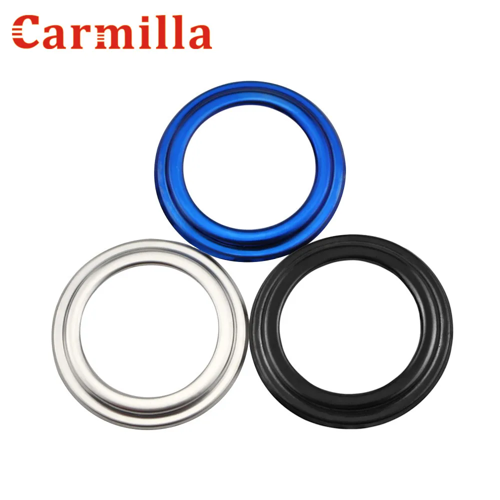 

Carmilla Car Ignition Key Ring Circle Key Switch Coil Trim Stickers for Renault Koleos for Samsung QM6 2016 - 2018 Accessories