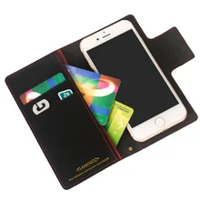 

For iPhone 7 8 Case Elegant Flamingo Card Slots Leather Wallet Case Universal Pastable Push Up Flip Cover For iPhone 6 6S 7 X Xs