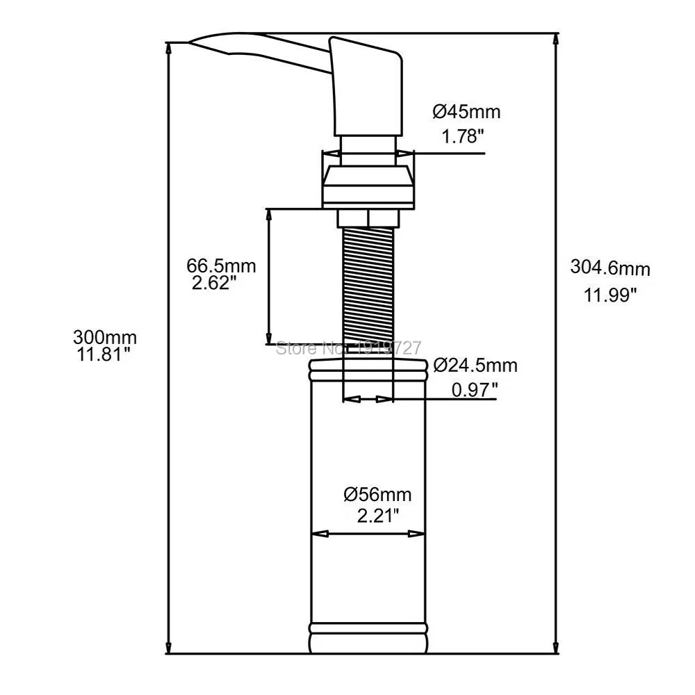 Tanie Wysokiej jakości nowoczesny dozownik mydła kuchennego Desgsin matowy nikiel ABS głowica pompy z 13 uncji butelki PET 3 Cal dyszy