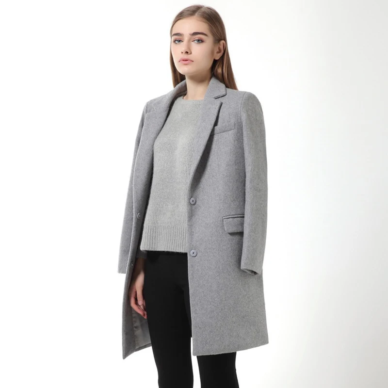 2017 Hot Sale Woman Wool Coat High Quality Winter Jacket Women Slim Woolen Long Cashmere Coats ...