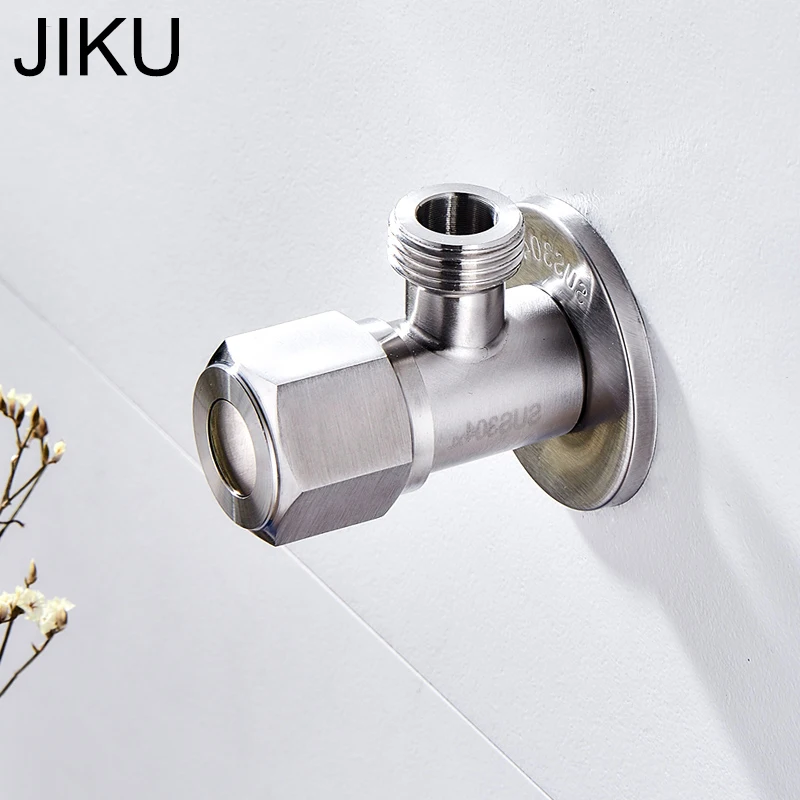 

JIKU Outlet SUS 304 Stainless Steel Angle Valve Drawing Kitchen Bathroom Accessories Water Heater Angle Valves