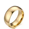 Qianbei 8mm Classic Wedding Ring for Men Women Three Color Stainless Steel US Size 7-12 4