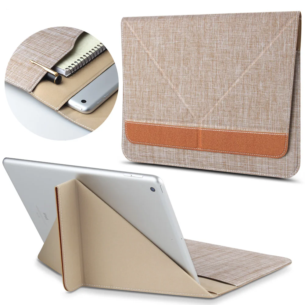 

High quality New 2017 Tablet Cover Sleeve Bag with stents for iPad Air 1 / 2 / Pro 9.7 inch