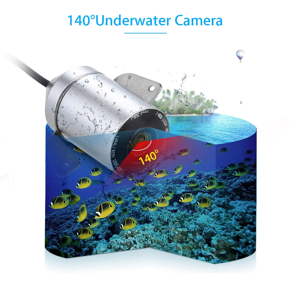 Рыболокатор DVR видео 4," 20 м 6 светодиодный инфракрасный светодиодный камера ночного видения для рыбалки подводная рыболовная камера+ подводная камера