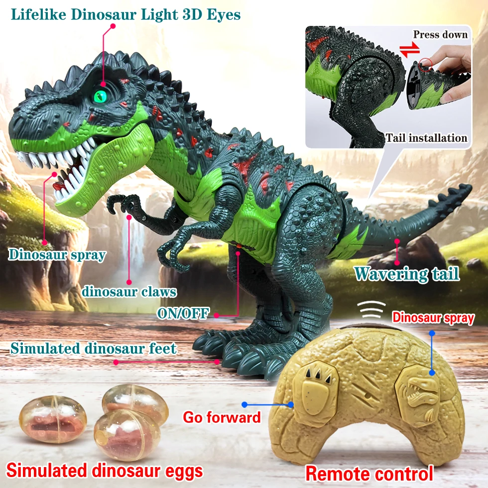 2.4g rc dinossauro brinquedos robô jurássico parque raptor dinossauro mundo  elétrico velociraptor brinquedo rc t-rex modelo brinquedos para crianças  presentes - AliExpress