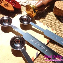 Ложка для восковой печати, ложка для сургуча из нержавеющей стали, S/S Seal восковая ложка 6 шт./партия