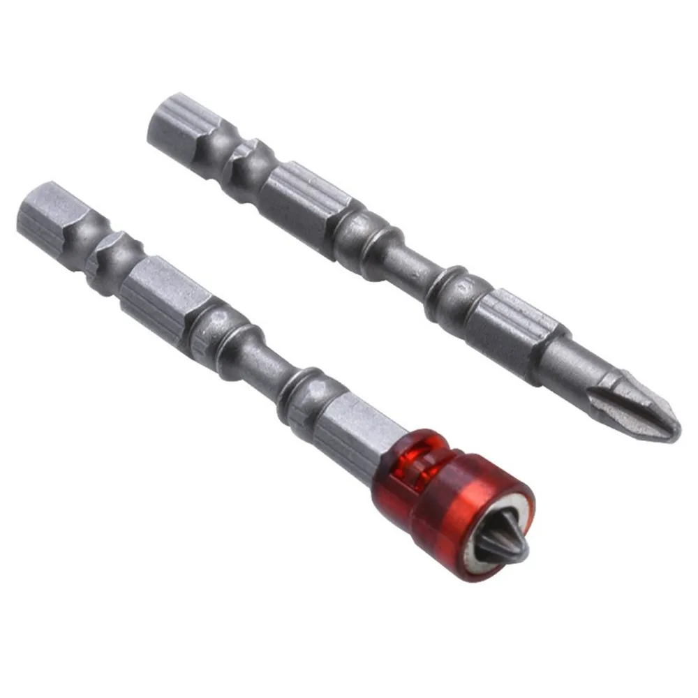 

Strong Magnetic Bit Set Double Head Screw Driver With Magnet Ring Hex Shank Electric Screwdriver Bits