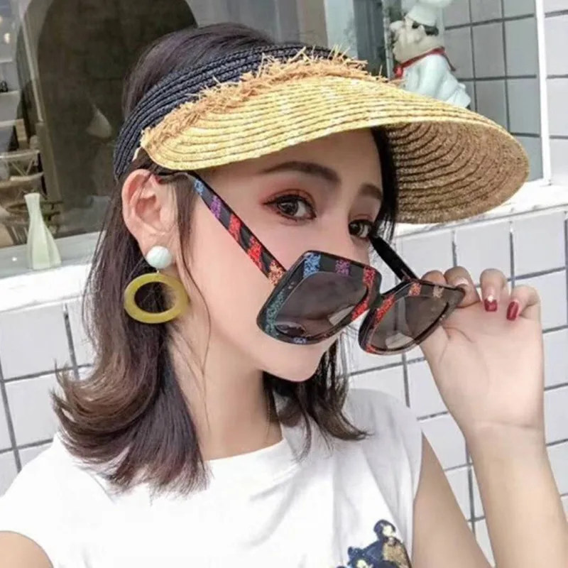 New Women Fashion Korean Style Unisex sunglasses Square Frame PC Lens