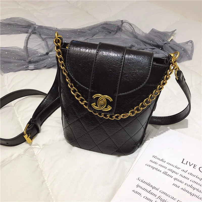 

channels bag New Style Diamond Case Bucket Bag Female Fashion Fashion Shoulder Handbag Diagonally Straddle Bag Women Bags