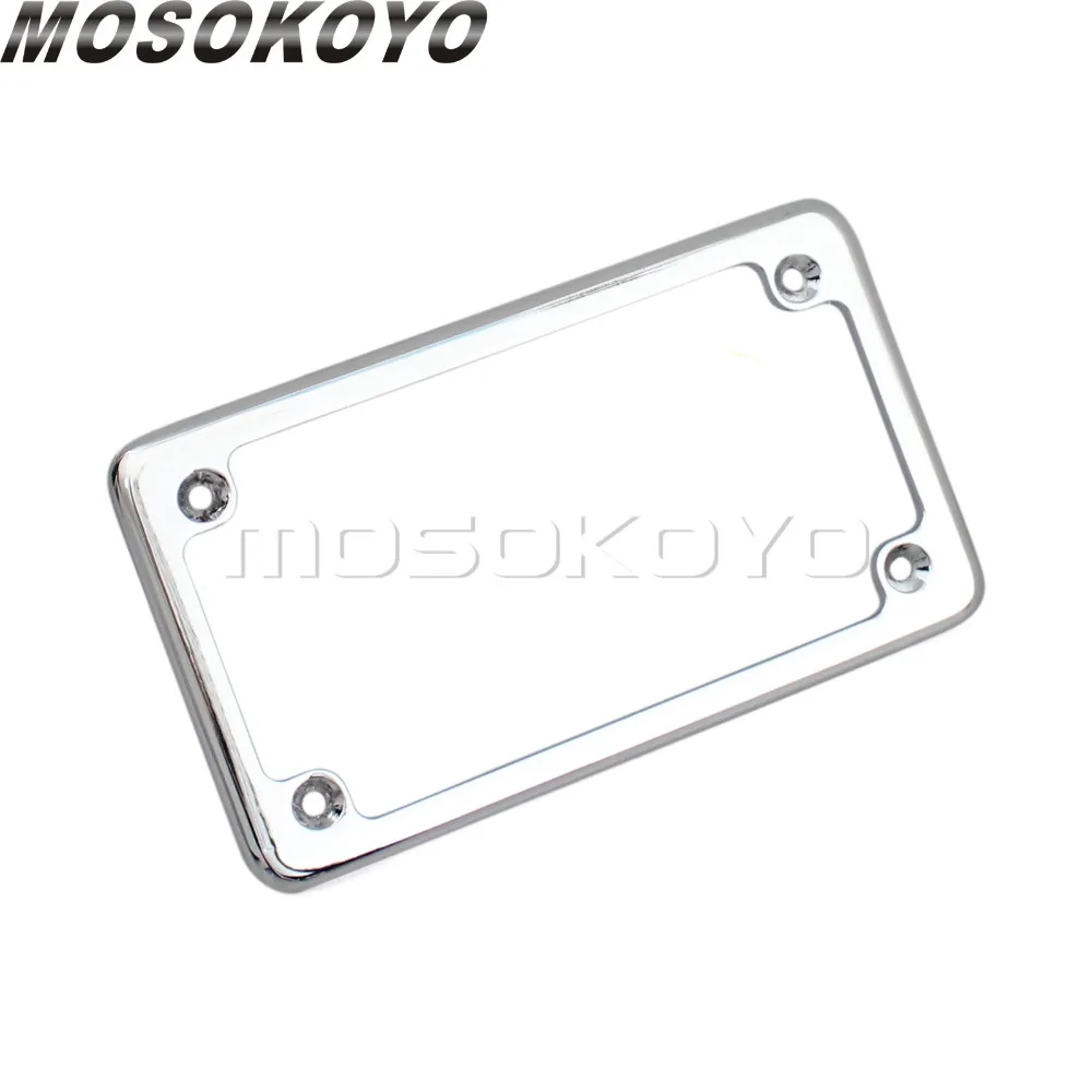 Billet Aluminum Motorcycle License Plate Frame For Harley Chooper Scooter 4"x 7" Billet Aluminum Motorcycle License Plate Frame For Harley Chooper Scooter 4"x 7"
