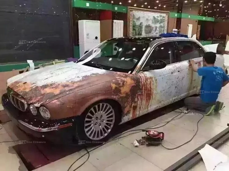 rust car sticker rusted vinyl rusty edition cover graphic decal auto wrap