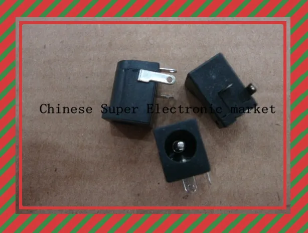 

50Pcs DC-005 Black DC Power Jack Socket Connector DC005 5.5*2.5mm 2.5 socket Round the needle