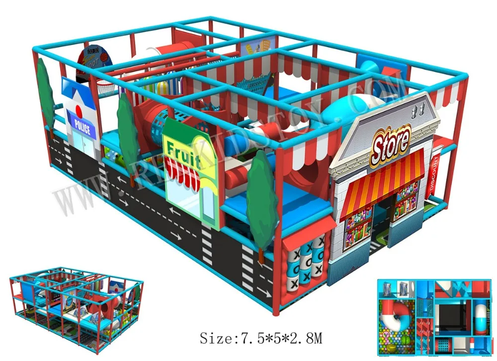 

Designed for United State Customer City Theme Indoor Children Playground for Shopping Mall-HZ-8330B