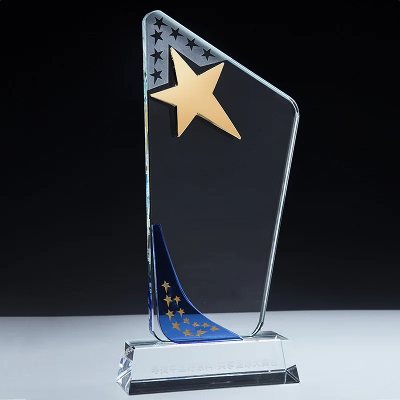 CTPS0012 индивидуальные пятиугольная звезда тема K9 кристалл религиозные академические достижения Team Club сотрудник услуги трофеи награды