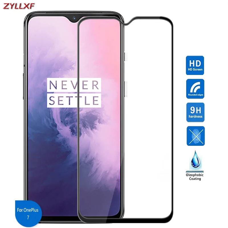 Для OnePlus 7 полное покрытие протектор экрана из закаленного стекла 9H 2.5D 6 41 дюймовая
