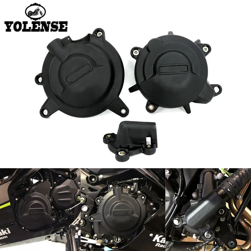 

For KAWASAKI Ninja 400 Ninja400 2017 2018 Motorcycle Nylon Engine Stator Cover Engine Guard Protection Side Shield Protector