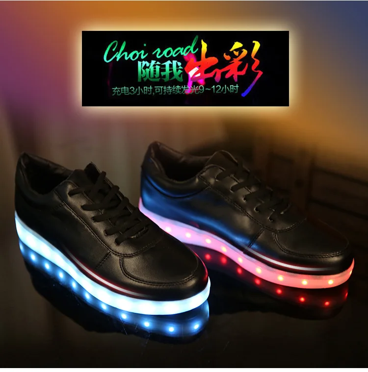 KRIATIV USB Charger Lighted shoes for Boy&Girl glowing sneakers Light Up trainers Kid Casual Luminous Sneakers led slippers slippers for boy