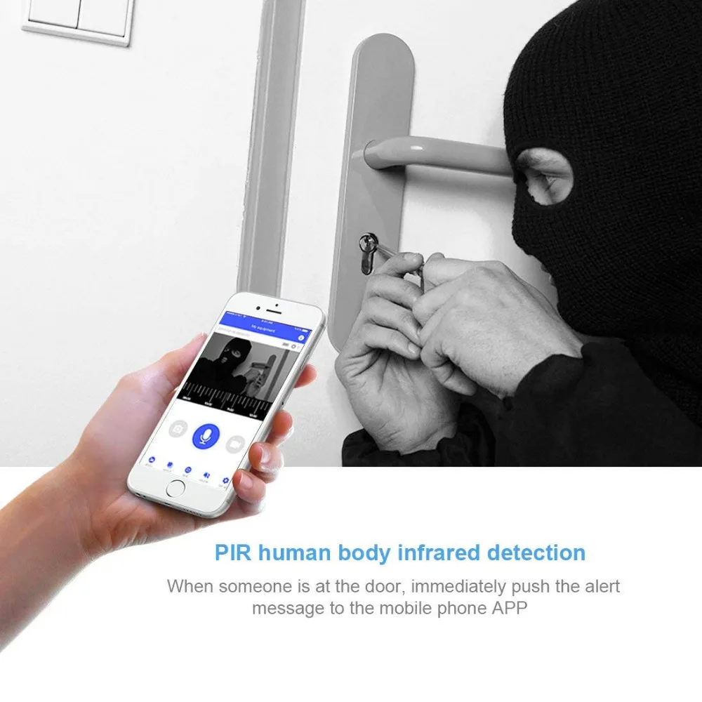 video doorbell camera intercom wireless