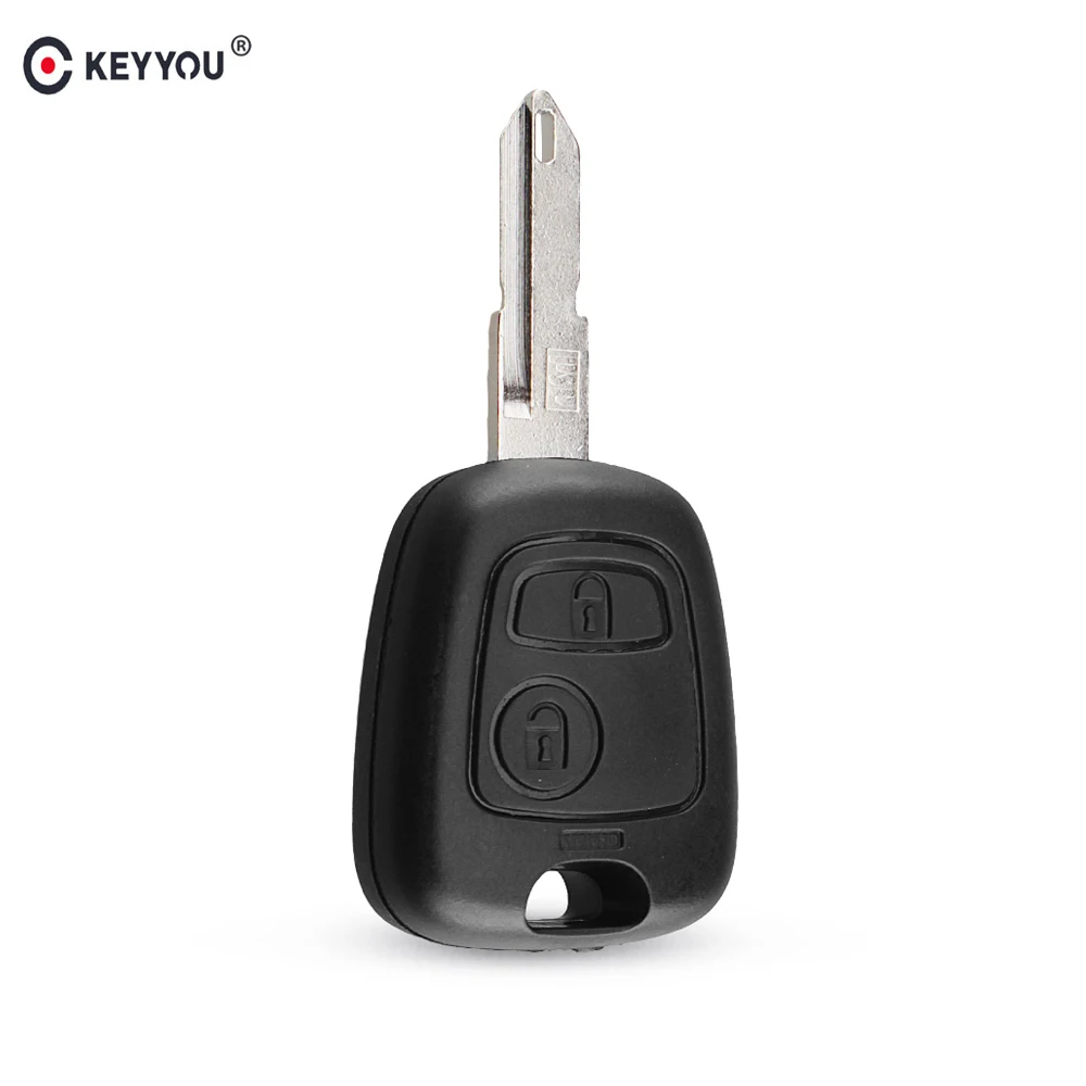 Чехол KEYYOU с дистанционным управлением и 2 кнопками для Citroen C1 C2 C3 C4 Citroen Saxo Xsara Picasso Berlingo автомобильный брелок