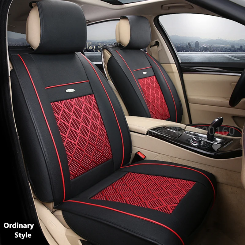 

( Front + Rear ) Special Leather car seat covers For Ford mondeo Focus Fiesta Edge Explorer Taurus S-MAX car accessories styling