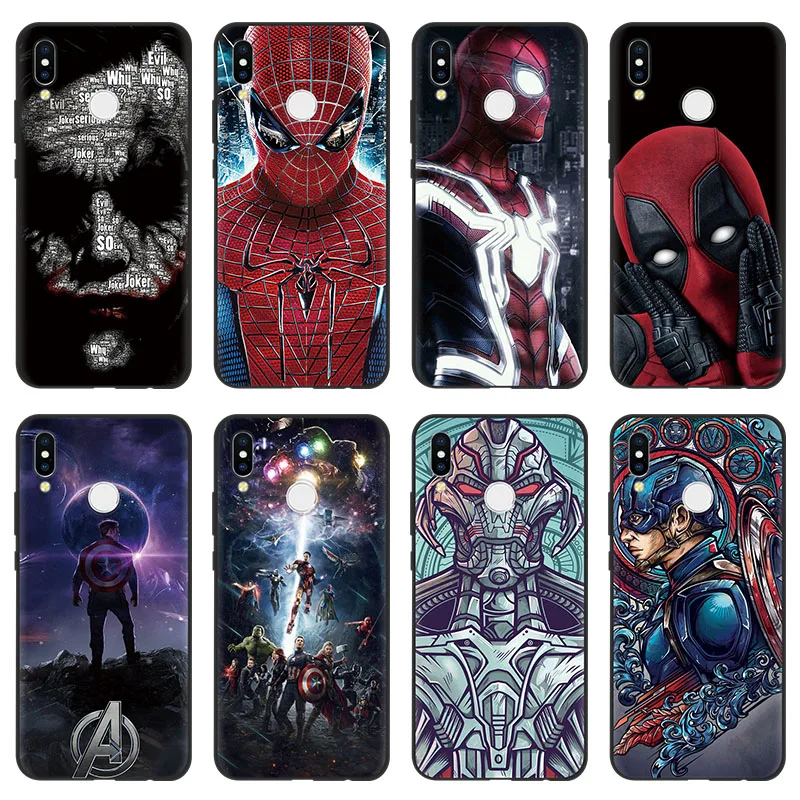 

TPU Soft Phone Case For Huawei P30 P20 Mate 20 10 Lite Pro P Smart 2019 P8 P9 P10 Lite 2017 Case Fashion Marvel Avengers Cool