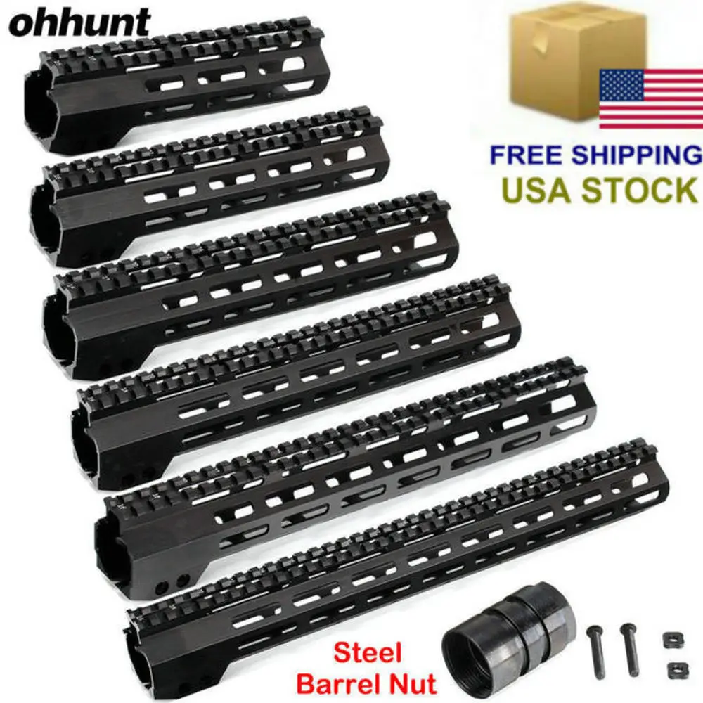 " 9" 1" 12" 13," 15" 1" дюймов AR15 поплавковая M-LOK Keymod Handguard для охотничьей тропы тактический прицел крепление w стальная гайка