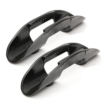 

2PCS Marine Kayak Canoe Boat Accessories Black Plastic Paddle Clip Holder Paddle Oars Keeper Canoe Boat Deck Mount Accessory