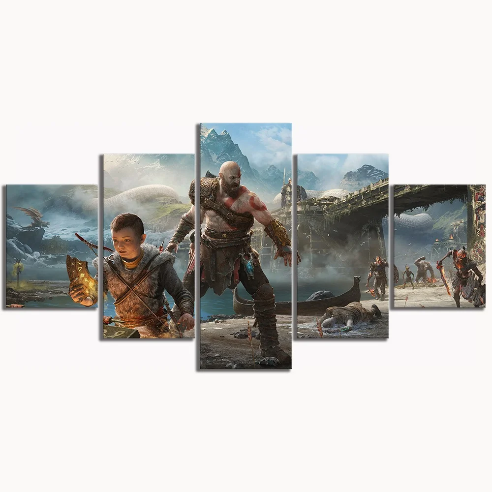 5-Piece-HD-Picture-Printed-God-of-War-Canvas-Art-Game-Poster-Painting-Decorative-Art-Pictures (1)
