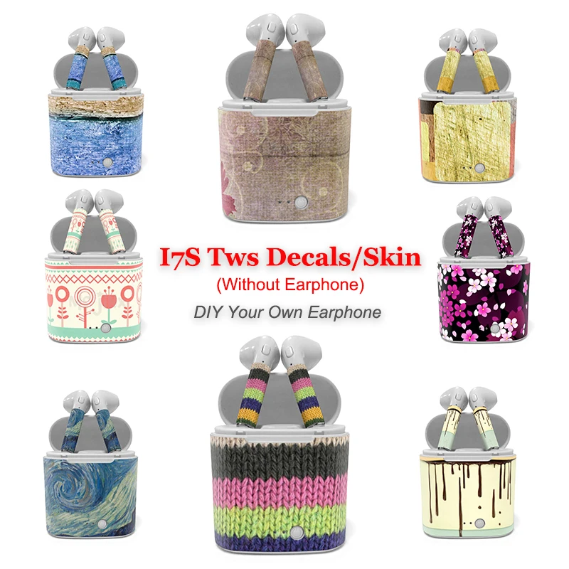 

Super Quality Skin For i7s TWS Full Body Cover Sticker for Earphone Music Headset (Only Skin)