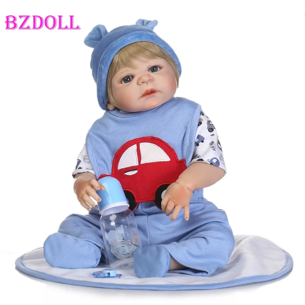 22 &quotПолный силиконовый корпус Reborn baby boy реалистичные 55 см новорожденный кукла