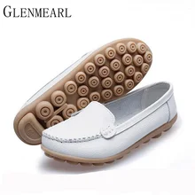 Женские туфли из натуральной кожи на плоской подошве; новые брендовые туфли в горошек с подошвой из коровьей кожи; женские туфли белого, черного, красного цвета; большие размеры 41; XP35