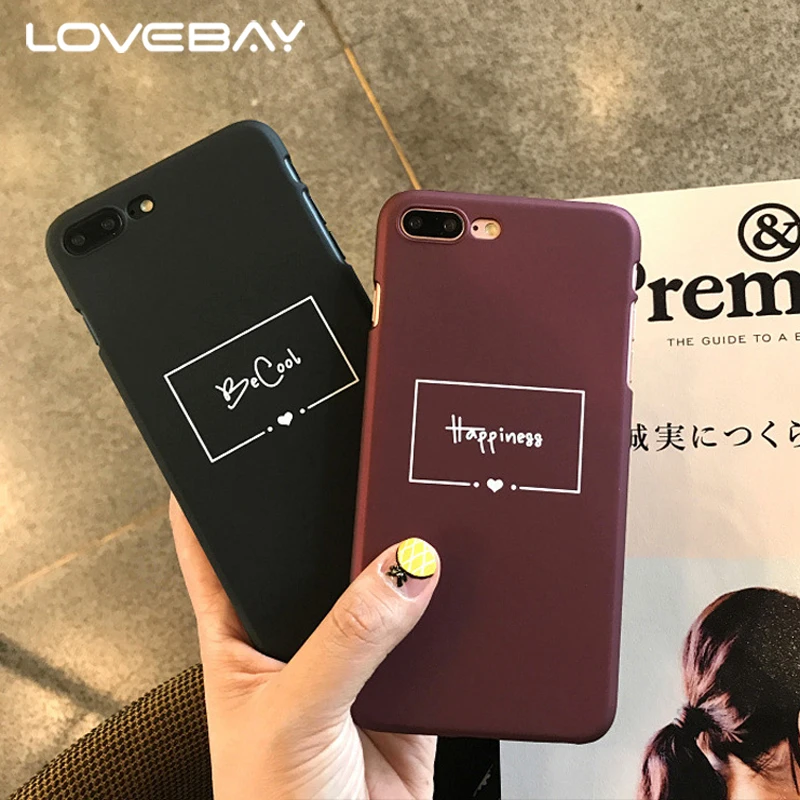 Lovebay Fashion Red Wine Letter Phone Case For iPhone X XR