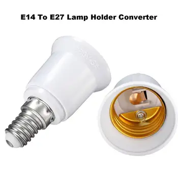 

1PCs LED Lamp Bulb Base Conversion Holder Converter Socket Adapter E14 to E27 lamp Holder Fireproof Material For Home Light
