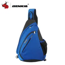 BENKIA Motorcycle Bag Single Shoulder Bag Inclined Shoulder Bag triangle Bag Water Droplets Form Music Package For Men And Women