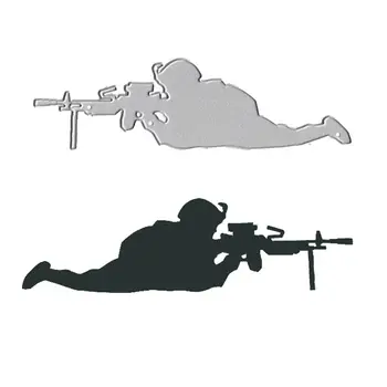 

Sniper Metal Cutting Dies Stencil DIY Scrapbooking Album Stamp Paper Card Embossing Crafts Decor