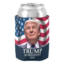 Popular Donald Trump Photo President 2016 Can Cooler Stylish Neoprene Beverage Insulator Drink Insulator Special Beer