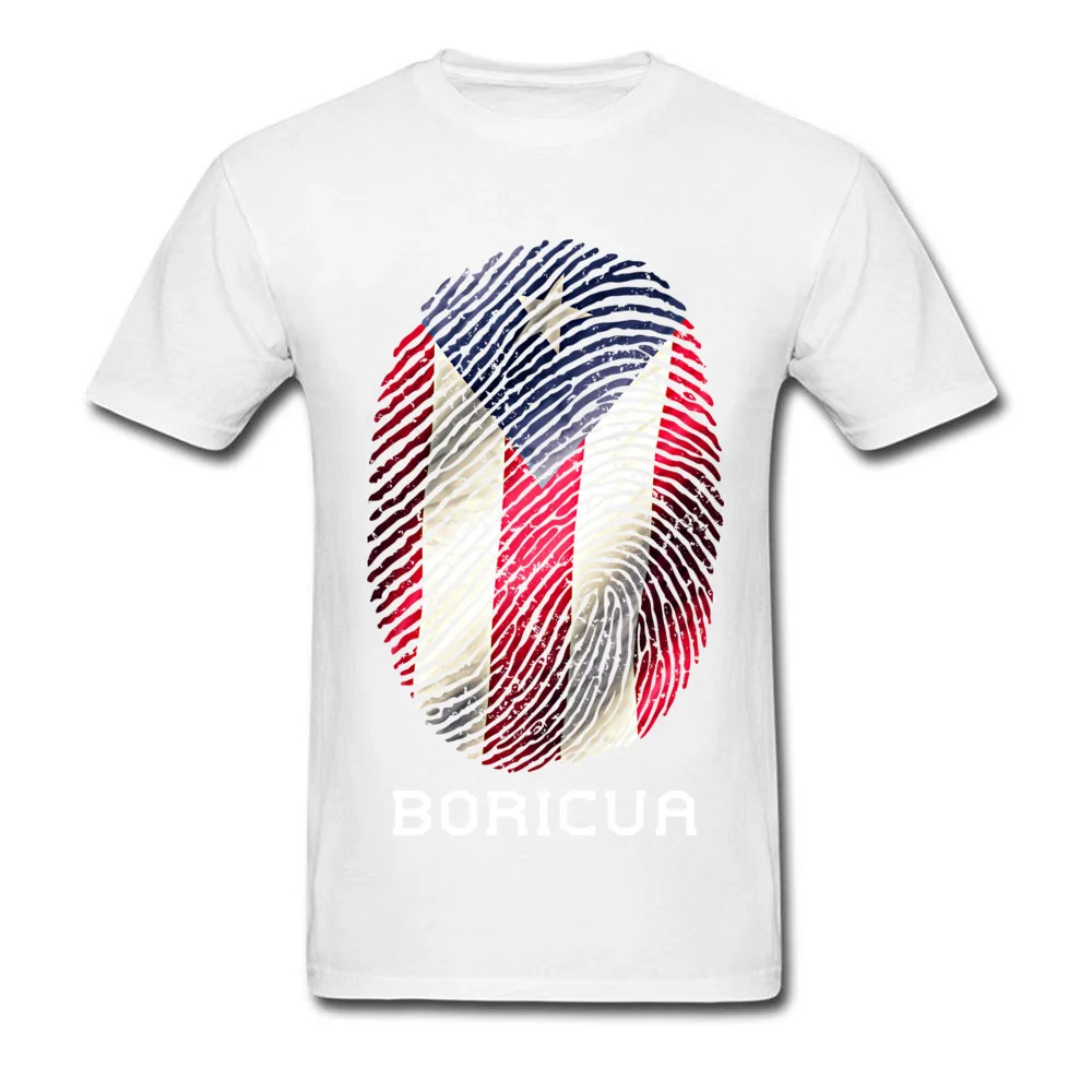 Fashionable Design Normal T Shirt O-Neck 100% Cotton Men Tops Shirts Short Sleeve Autumn Normal T-shirts Top Quality Boricua Puerto Rico Gifts For Pride Puerto Ricans white