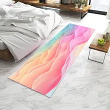 Цветной мир искусства спальня ковер прикроватный татами простой скандинавском стиле милая девушка комната Прямоугольный Коврик