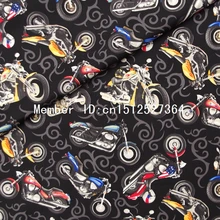 145cmx 100 см; хлопок поплин Ткань-мотоцикл(339