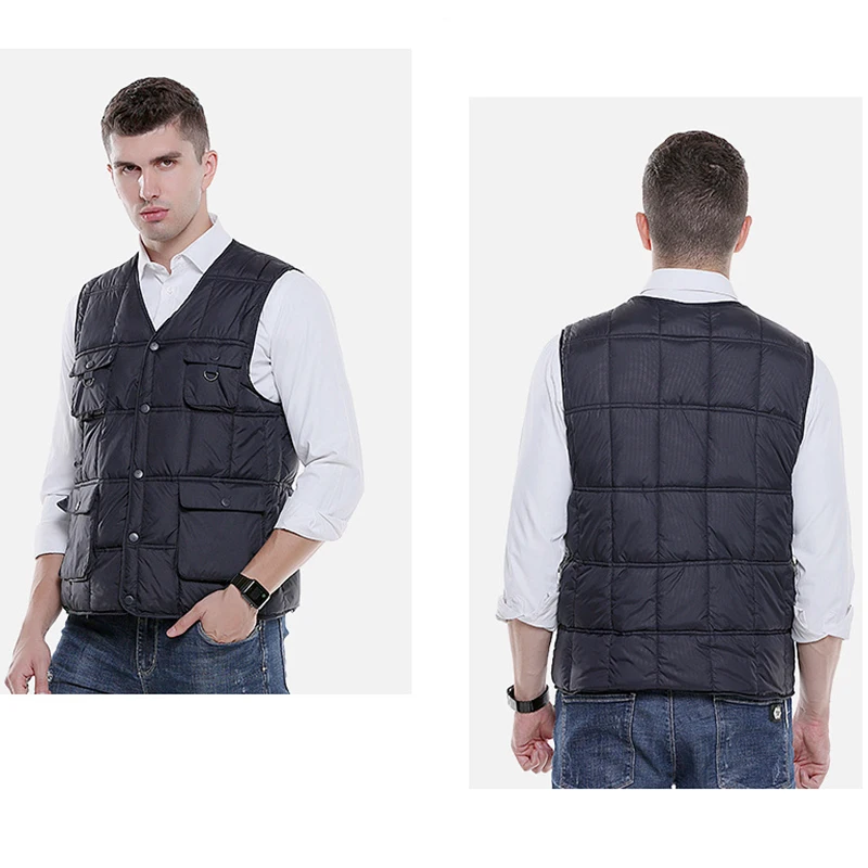 

Men USB Infrared Heating Vest Winter Outdoor Jacket Electric Thermal Waistcoat Clothing For Sports Hiking Climbing Riding