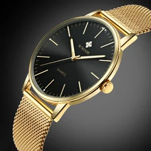WWOOR Топ Бренд роскошные мужские s часы для мужчин бизнес Кварцевые ультратонкие часы с циферблатом для мужчин спортивные водонепроницаемые золотые часы Relogio Masculino