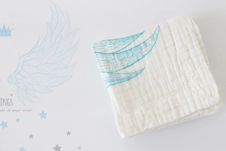 Ruyi bebe двухслойный муслиновый хлопковый марлевый шарф детское полотенце s Пеленальное полотенце для новорожденных дышащее покрывало для малышей