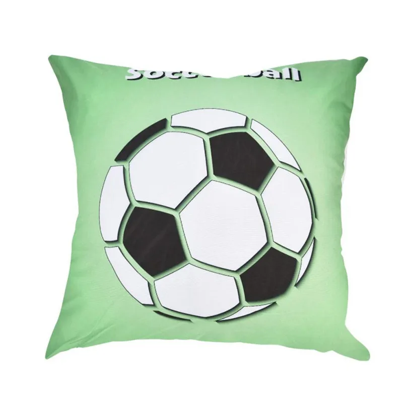 Soccor Print Pillow Case Polyester Sofa Car Cushion Cover Home Decor03