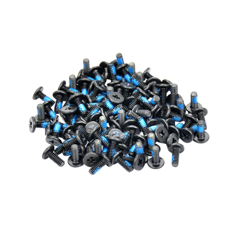 

100Pcs M2.5*8mm 10mm Small Flat Philips Screws For Laptops Tamper-resistant Screw Notebook Computers Carbon Black Nickel Plating
