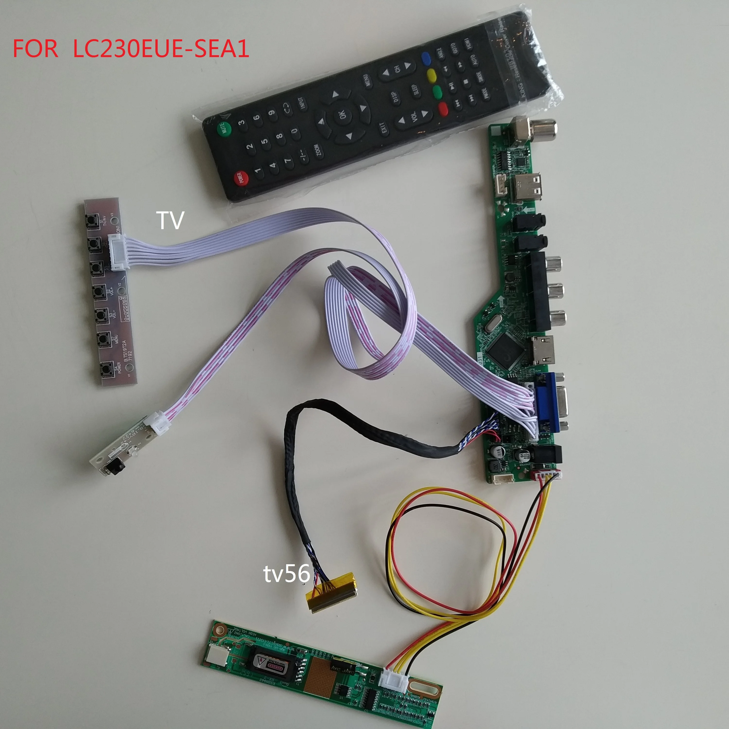 

HDMI USB LCD LED AUDIO TV AV Controller Board display card For 23.0" 30pin LC230EUE-SEA1 1920*1080 panel cable