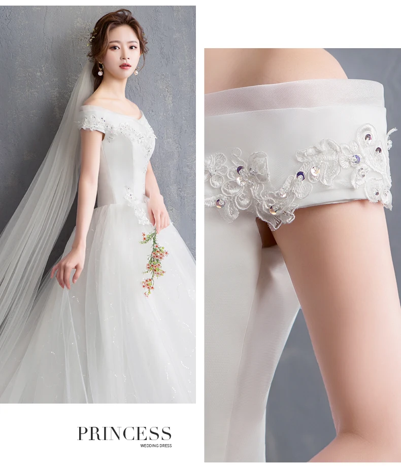 Vestido De Noiva великолепное свадебное платье с кружевами, платье с v-образным вырезом, Пышное Бальное платье с рукавами-крылышками, арабские винтажные свадебные платья